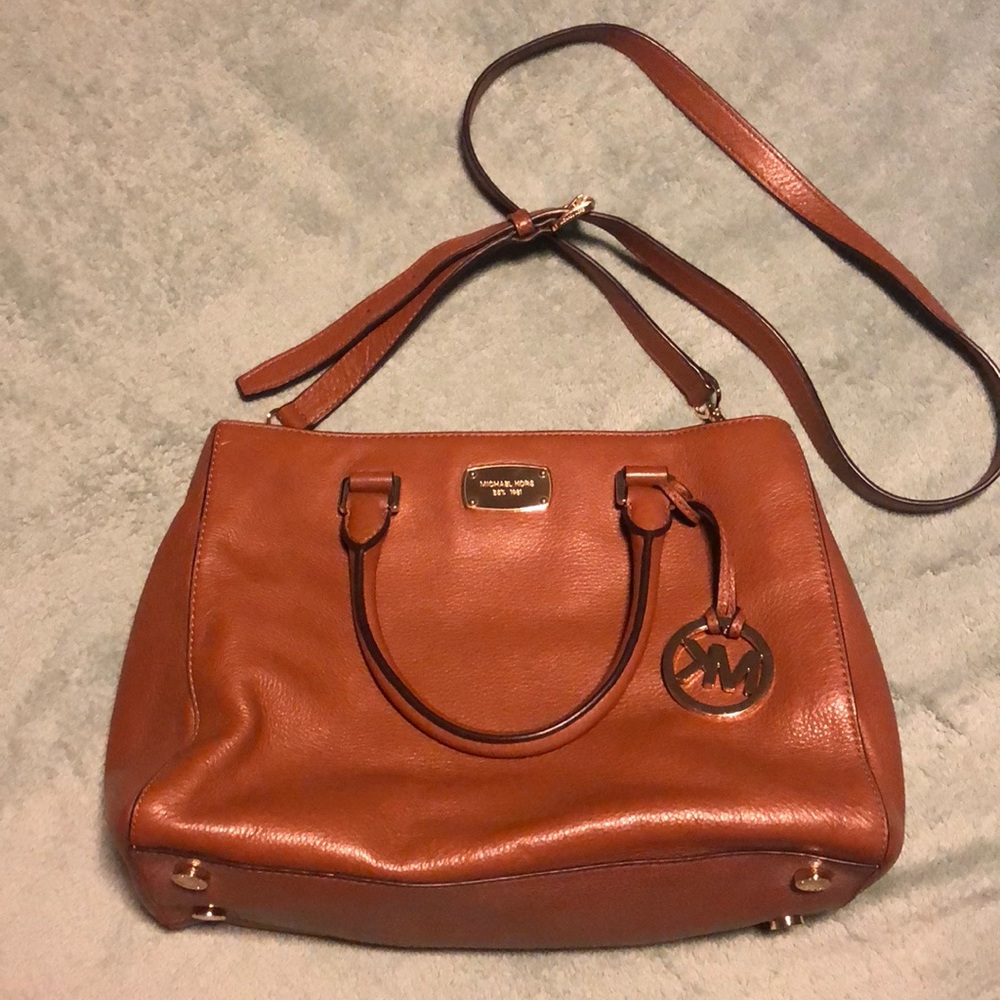 Michael Kors brown leather purse